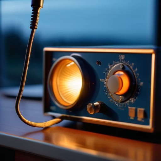 Ham radio operator getting out there.