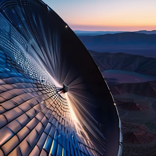 How satellite dishes receive signals from space.
