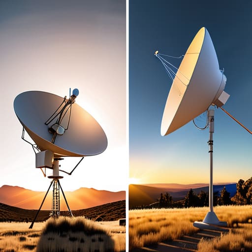 Difference between omnidirectional and directional antennas.